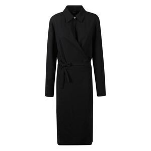 PINKO Women's Long-Sleeve Wrap Dress Women BLACK Dresses